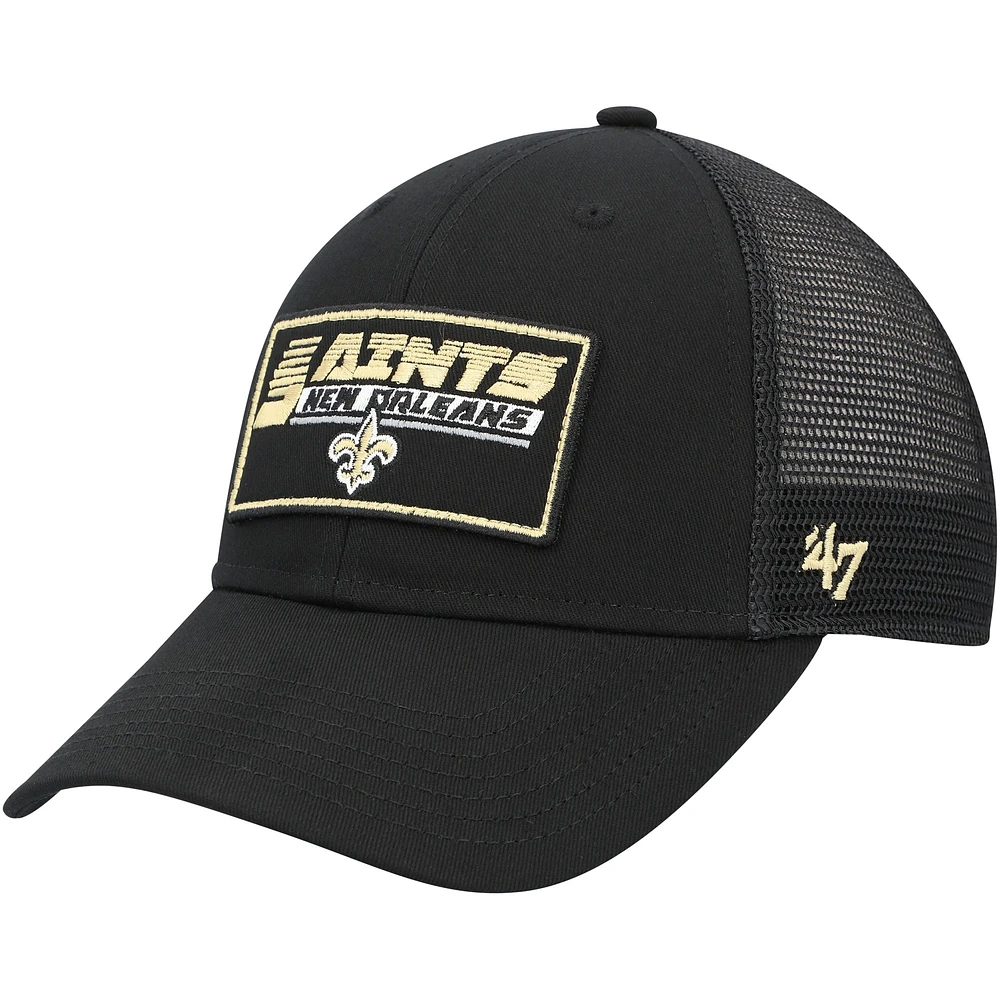 Casquette réglable New Orleans Saints Levee MVP Trucker '47 noire pour jeune