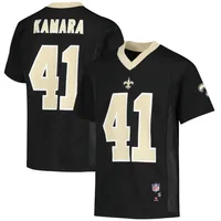 Nike Team Jersey Youth Small Alvin Kamara 41 New Orleans Saints Black Jersey