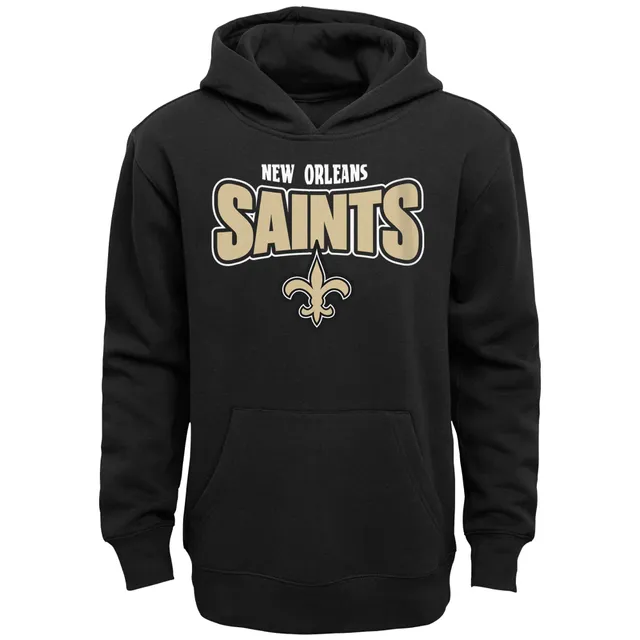 Lids New Orleans Saints Youth Team Tie-Dye Pullover Hoodie - Black