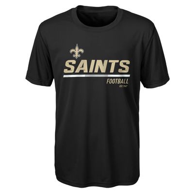 Youth Black New Orleans Saints Engage - T-Shirt