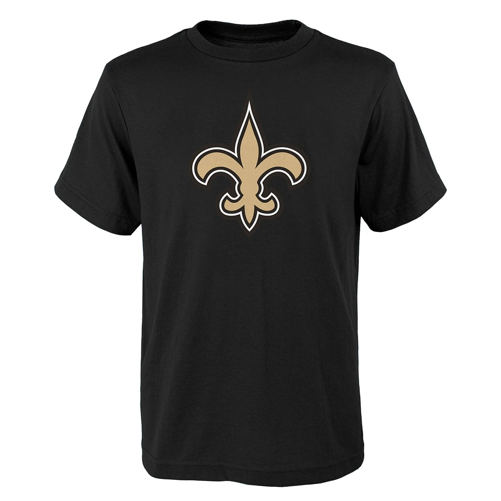 Youth Black New Orleans Saints Primary Logo T-Shirt