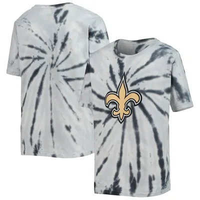 New Orleans Saints Youth Team Tie-Dye T-Shirt - Black