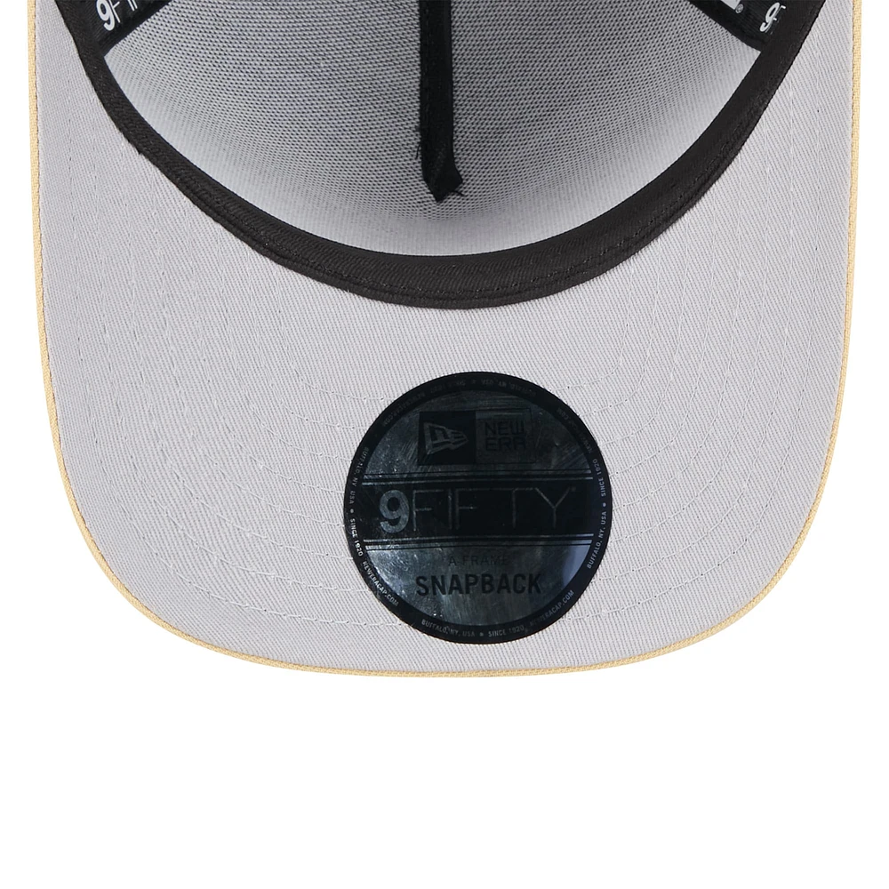 Youth New Era  Black/Gold New Orleans Saints 2025 NFL Draft A-Frame 9FIFTY Snapback Hat