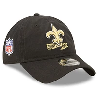 Youth New Era Black New Orleans Saints 2022 Sideline - 9TWENTY Adjustable Hat