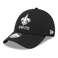 Casquette ajustable New Era New Orleans Saints Main B-Dub 9FORTY noire pour jeunes