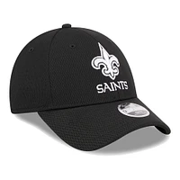 Casquette ajustable New Era New Orleans Saints Main B-Dub 9FORTY noire pour jeunes