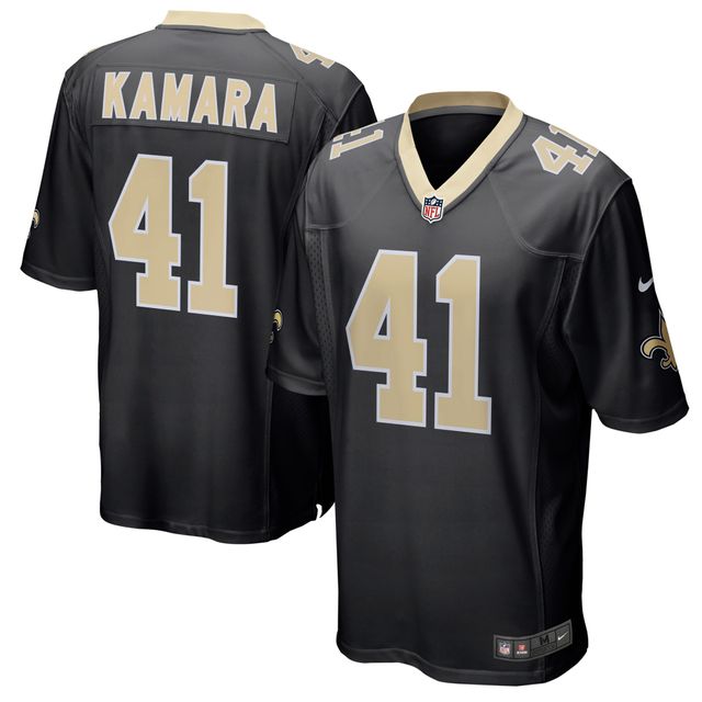 Jeune Nike Alvin Kamara Noir Jeu des Saints de la Nouvelle-Orléans - Maillot