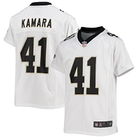 Maillot de match Nike Alvin Kamara Blanc New Orleans Saints 2018 pour Jeunes