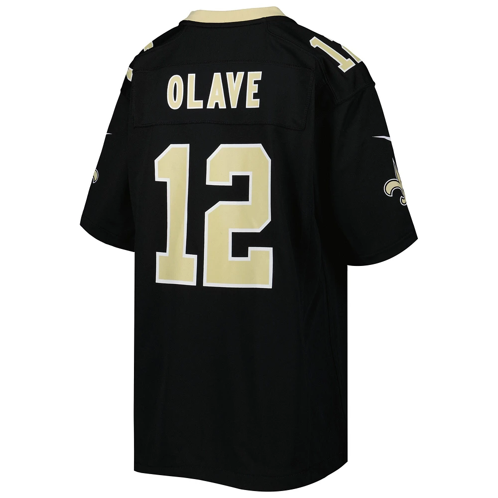 Youth Nike Chris Olave Black New Orleans Saints Game Jersey