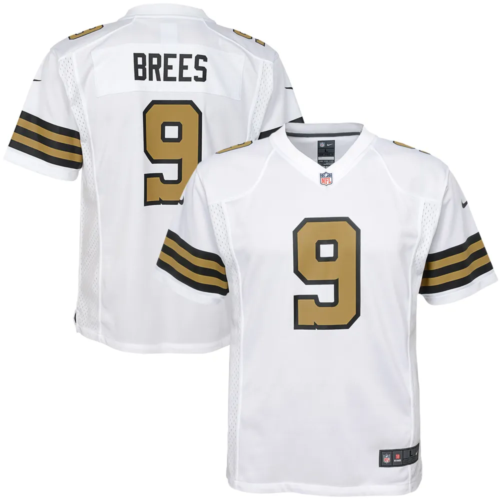 Lids Drew Brees New Orleans Nike Youth Rush Game Jersey - White Dulles Town Center