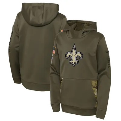 New Orleans Saints Sideline Club Men’s Nike NFL Pullover Hoodie