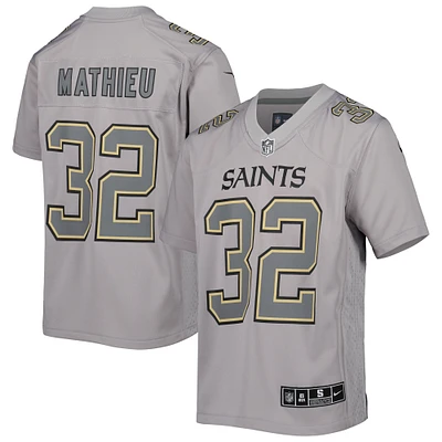 Enfant Nike Tyrann Mathieu Gris New Orleans Saints Atmosphere Game Jersey