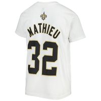 Outerstuff Youth Tyrann Mathieu Black New Orleans Saints Mainliner Player Name & Number T-Shirt Size: Large