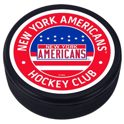 New York Americans - Vintage Classic Textured Hockey Puck
