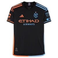 Maillot adidas noir dédicacé par Hannes Wolf du New York City FC, numéro 17, utilisé lors de la saison 2024 de la MLS - Taille S