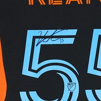 Maillot adidas noir dédicacé Keaton Parks New York City FC n° 55, utilisé lors du match, saison 2024 de la MLS - Taille M