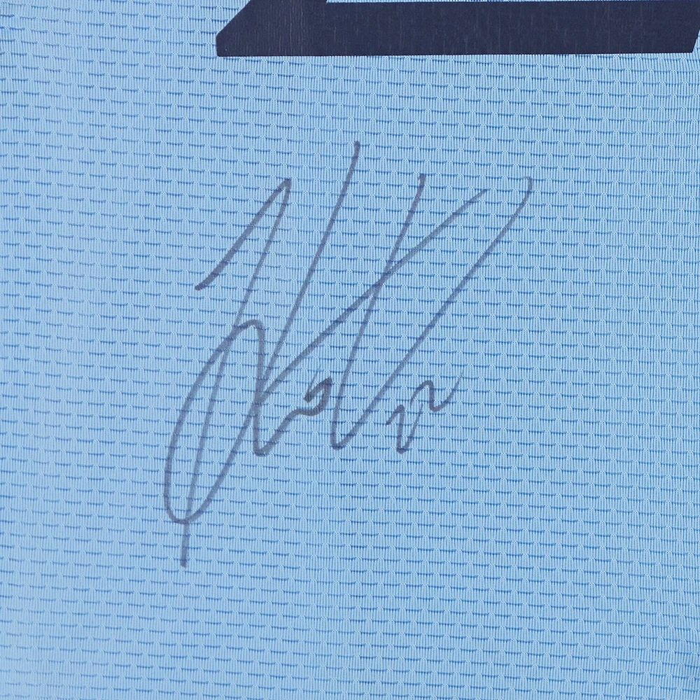 Maillot adidas bleu ciel dédicacé Kevin O'Toole du New York City FC n° 22, utilisé lors du match de la saison 2024 de la MLS - Taille S