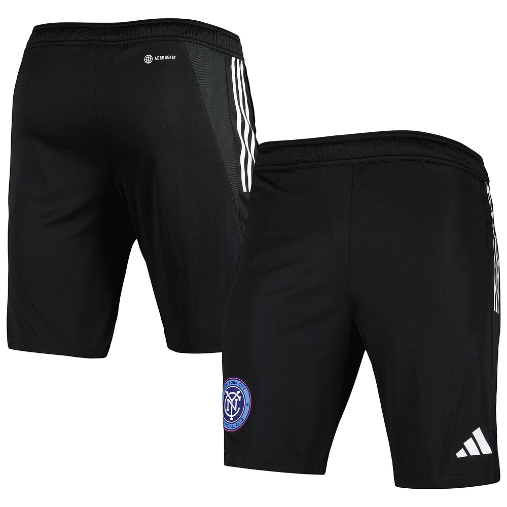 Short d'entraînement adidas New York City FC 2023 On-Field AEROREADY noir pour homme