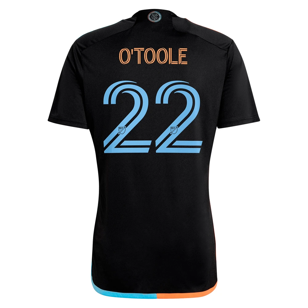 Men's adidas Kevin O'Toole Black New York City FC 2024 24/7 Kit Replica Player Jersey