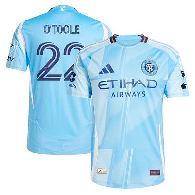 Men's adidas Kevin O'Toole Light Blue New York City FC 2025 The Excelsior Kit Authentic Player Jersey