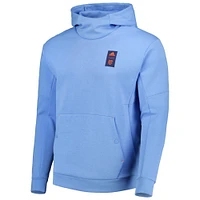 Sweat à capuche adidas New York City FC 2023 Player Travel pour homme, bleu clair