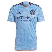 Men's adidas Light Blue New York City FC 2023 The Interboro Kit Replica Custom Jersey