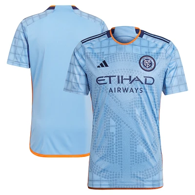 Men's adidas Light Blue New York City FC 2023 The Interboro Kit Replica Jersey