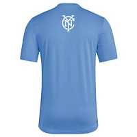 Men's adidas  Light Blue New York City FC 2025 Jersey Hook AEROREADY T-Shirt