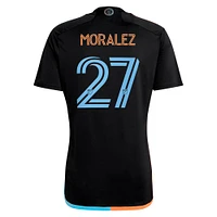 Men's adidas Maximiliano Moralez Black New York City FC 2024 24/7 Kit Replica Player Jersey