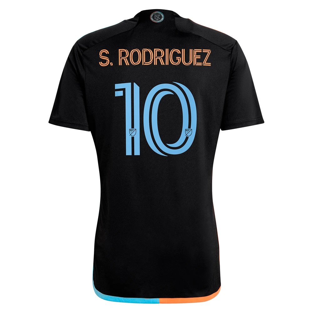 Men's adidas Santiago Rodríguez Black New York City FC 2024 24/7 Kit Replica Player Jersey