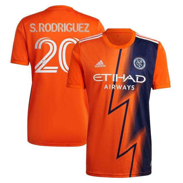 Adidas Santiago Rodríguez Orange New York City FC 2022 The Volt Kit Replica Player Jersey