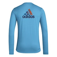 T-shirt à manches longues adidas New York City FC Local Pop AEROREADY bleu ciel pour hommes