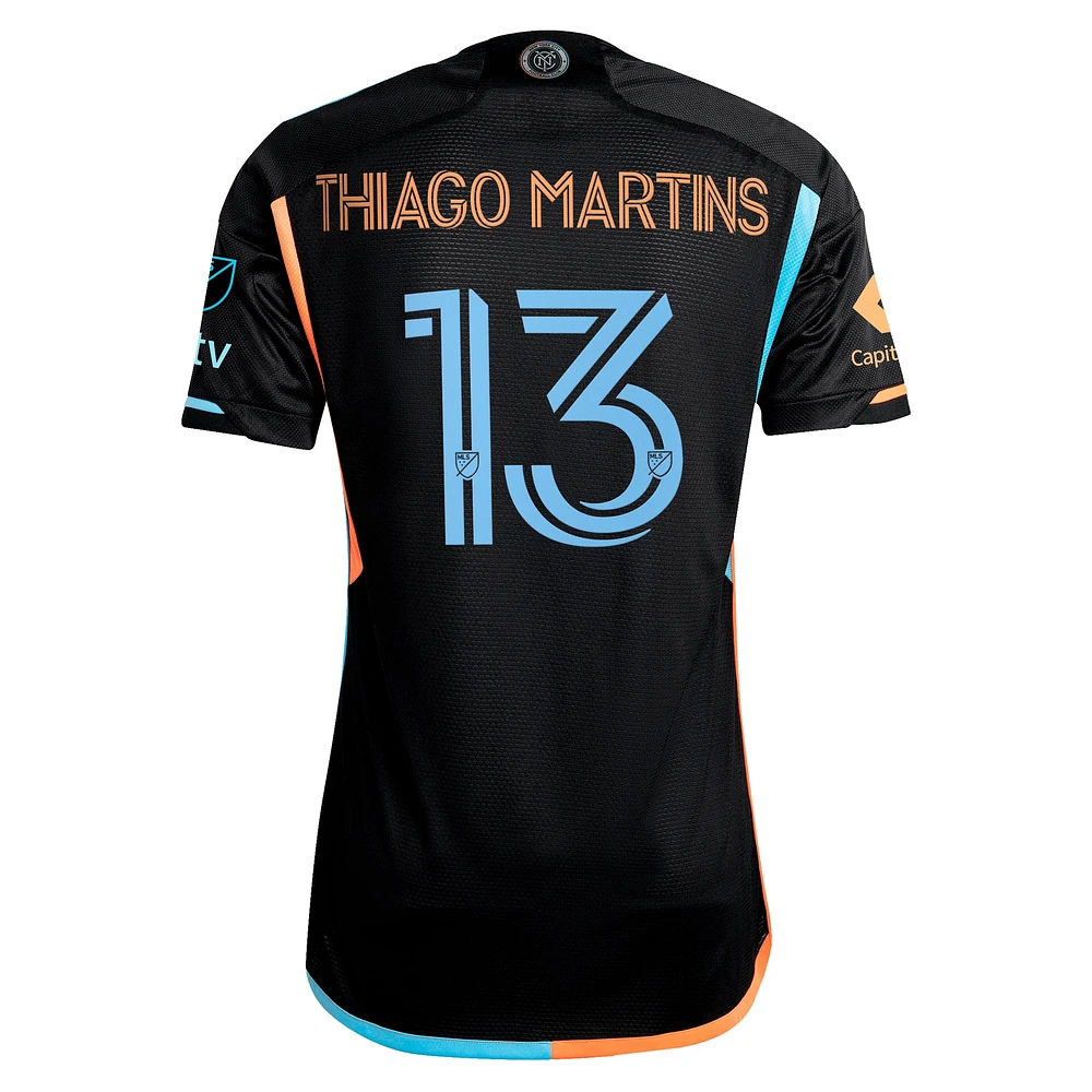 Men's adidas Thiago Martins Black New York City FC 2024 24/7 Kit Authentic Player Jersey