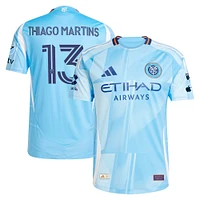 Men's adidas Thiago Martins Light Blue New York City FC 2025 The Excelsior Kit Authentic Player Jersey