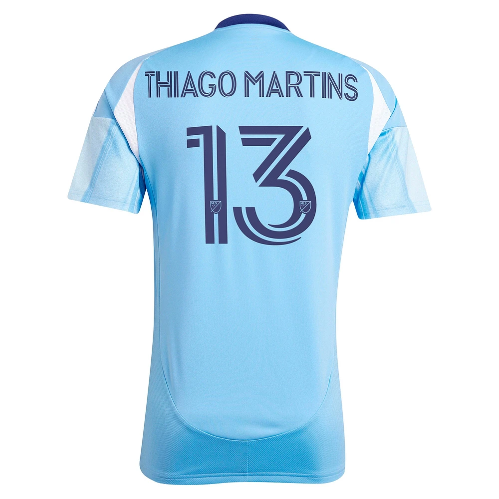 Maillot réplique du kit Excelsior 2025 de Thiago Martins pour homme bleu clair adidas