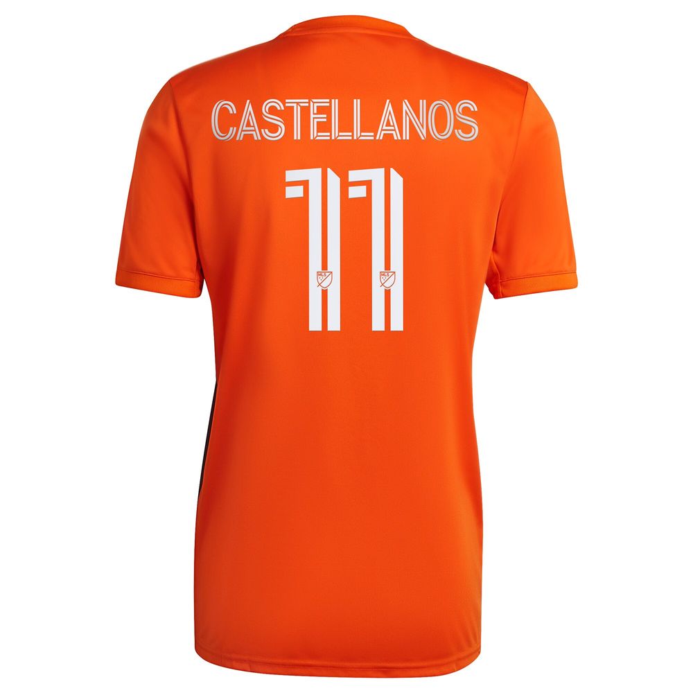 Men's adidas Valentin Castellanos Orange New York City FC 2022 The Volt Kit Replica Player Jersey