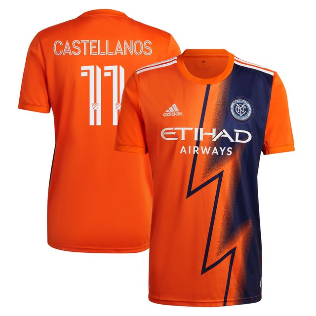 Maillot New York City FC 2022 The Volt Kit Replica Player adidas Valentin Castellanos orange pour homme