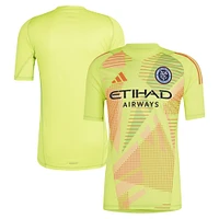 Maillot de gardien but adidas New York City FC 2024 pour homme, jaune