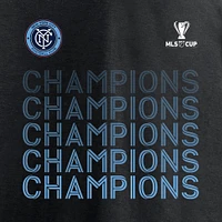 T-shirt standard noir Fanatics pour hommes New York City FC 2021 MLS Cup Champions