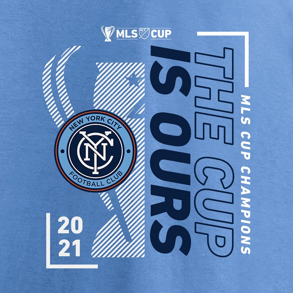 Men's Fanatics Sky Blue New York City FC 2021 MLS Cup Champions Parade T-Shirt