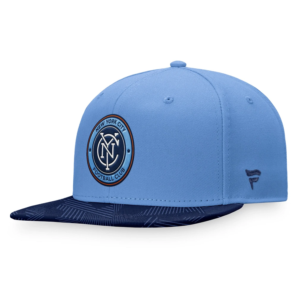 Men's Fanatics Sky Blue New York City FC Iconic Defender Snapback Hat