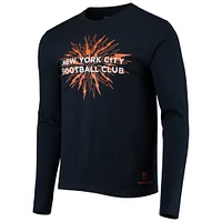 Men's Mitchell & Ness Navy New York City FC For The Long Sleeve T-Shirt