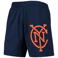 Men's Mitchell & Ness Navy New York City FC Monogram Shorts
