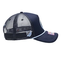 Casquette réglable bleu marine New York City FC Atmosphere Trucker pour hommes