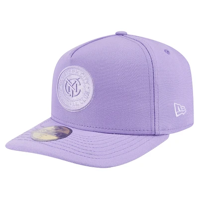 Men's New Era Purple York City FC Color Pack A-Frame 59FIFTY Fitted Hat