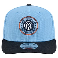 Casquette extensible à boutons-pression New York City FC 2025 Jersey Hook 9SEVENTY bleu ciel/bleu marine pour homme New Era