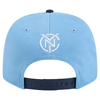 Casquette extensible à boutons-pression New York City FC 2025 Jersey Hook 9SEVENTY bleu ciel/bleu marine pour homme New Era