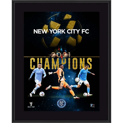 Plaque sublimée des champions de la Coupe MLS 2021 du New York City FC 10,5" x 13"