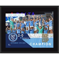 Plaque sublimée du champion de la Campeones Cup 2022 du New York City FC 10,5" x 13"