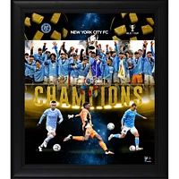 Collage encadré 15" x 17" des champions de la Coupe MLS 2021 du New York City FC